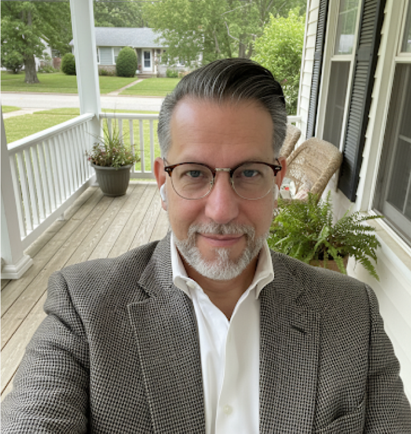 Grandpa on the porch